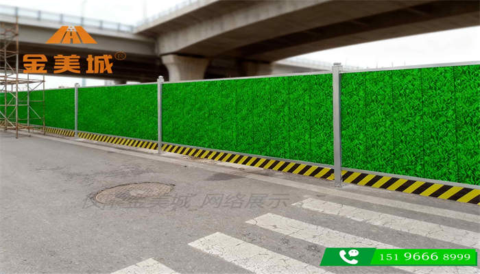 乐山大佛景区周边道路施工金美城围挡厂围挡与风貌协调做法