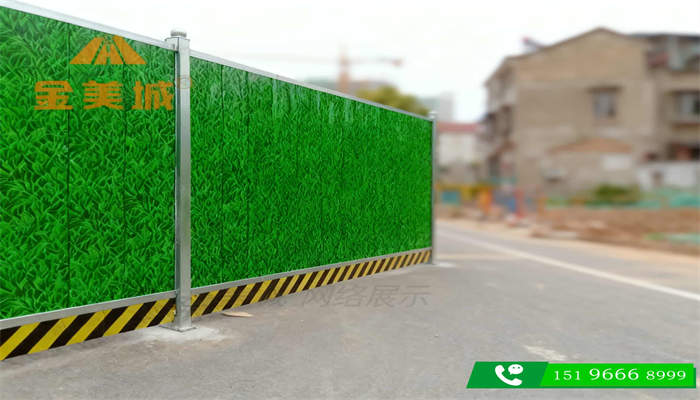 达州通川区朝阳西路整治项目金美城围挡厂市政道路改造围挡板夜间照明配置参考